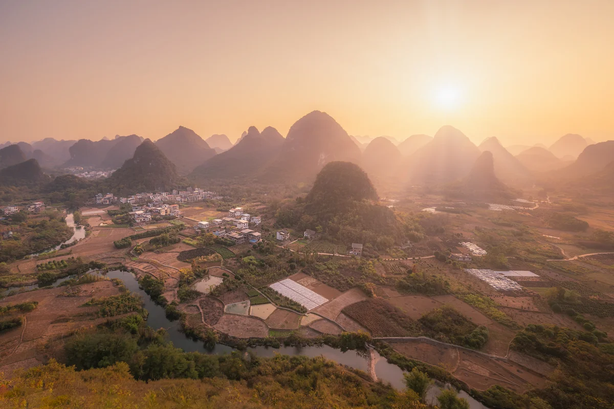 Golden Haze over Cuiping Hill