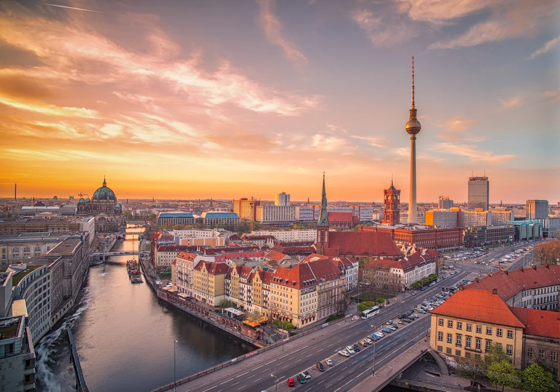 Berlin Mitte at Sunset