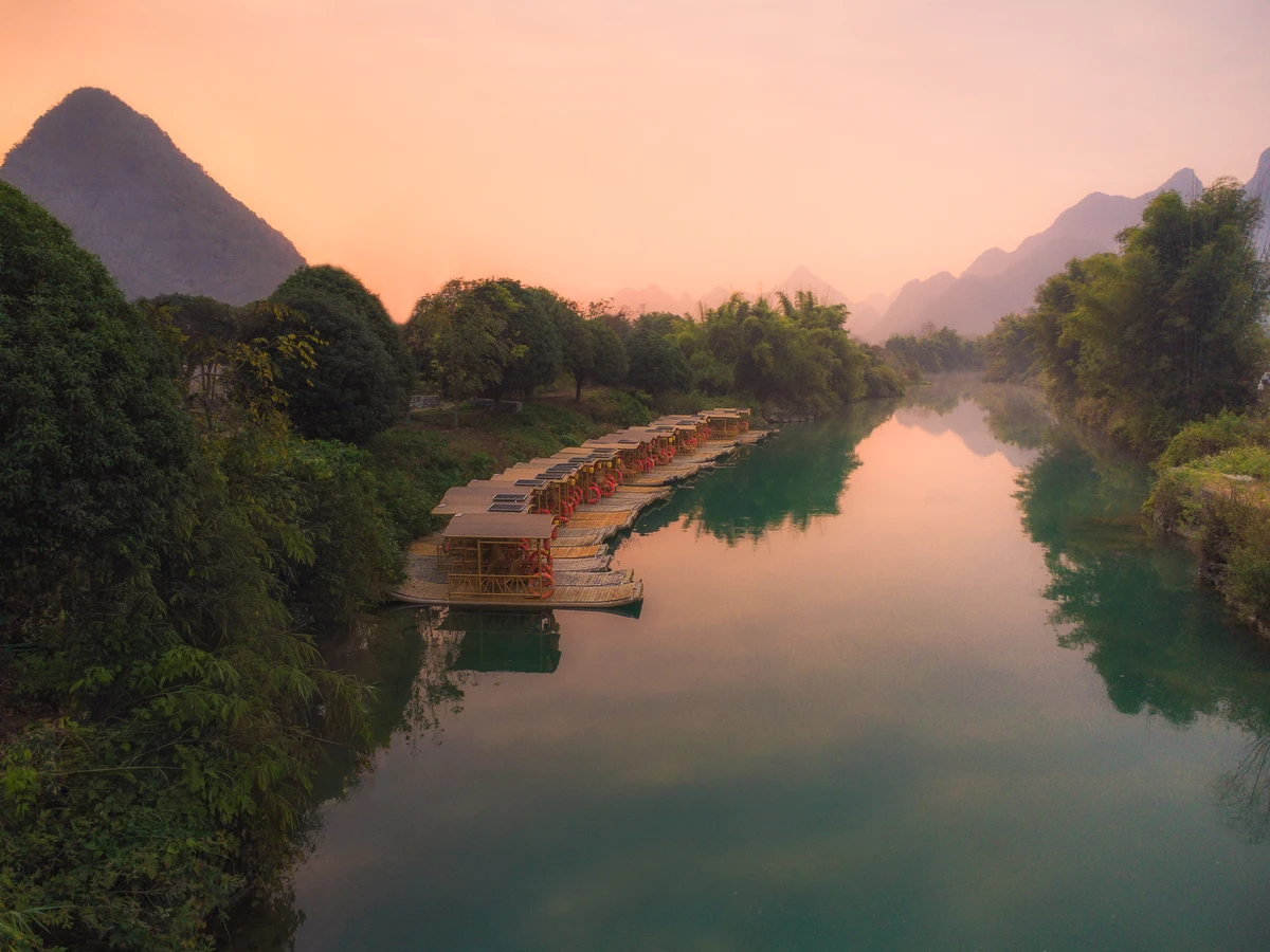 Yulong River at Sunrise