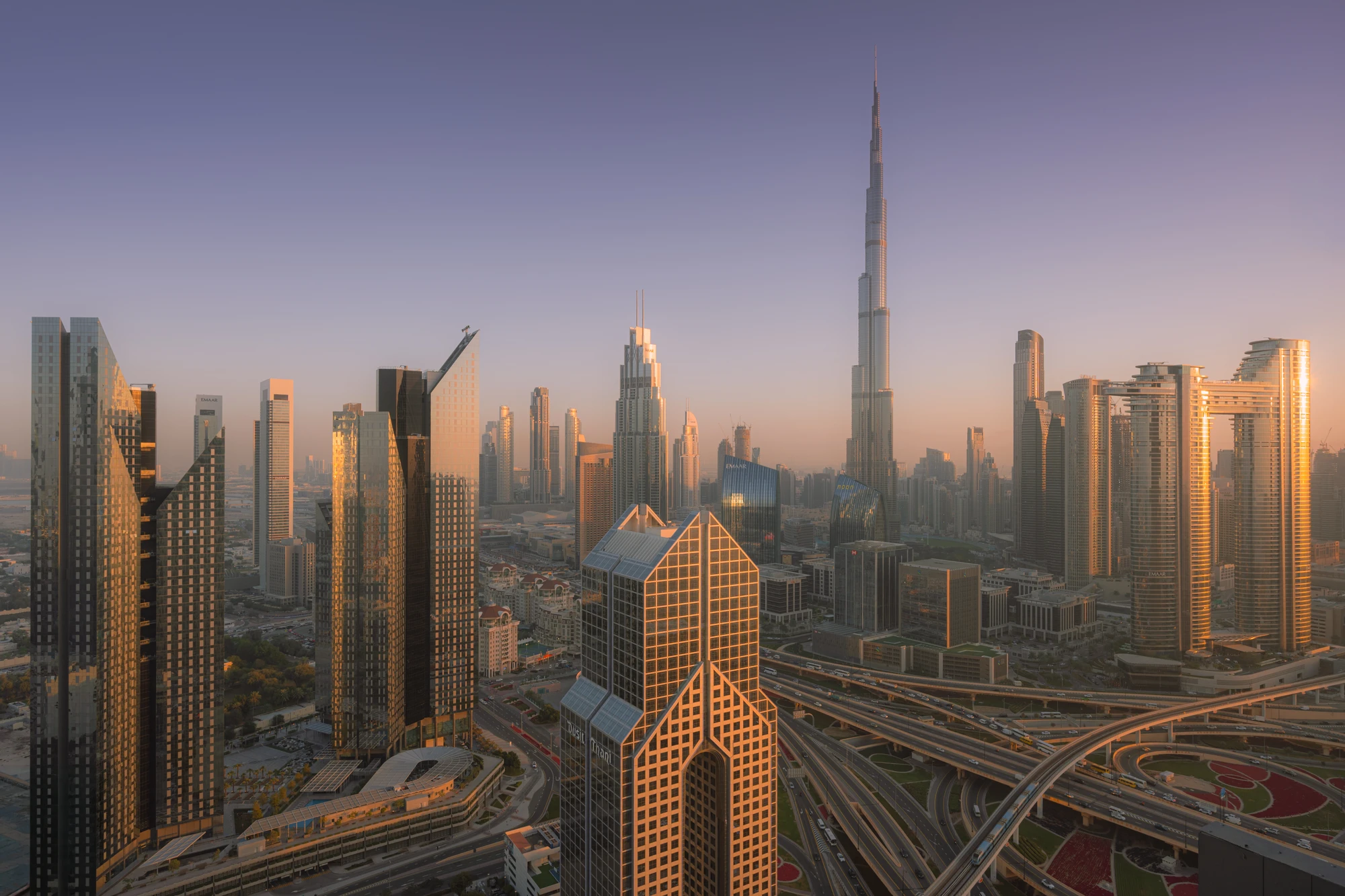 Dubai Skyline at Sunrise