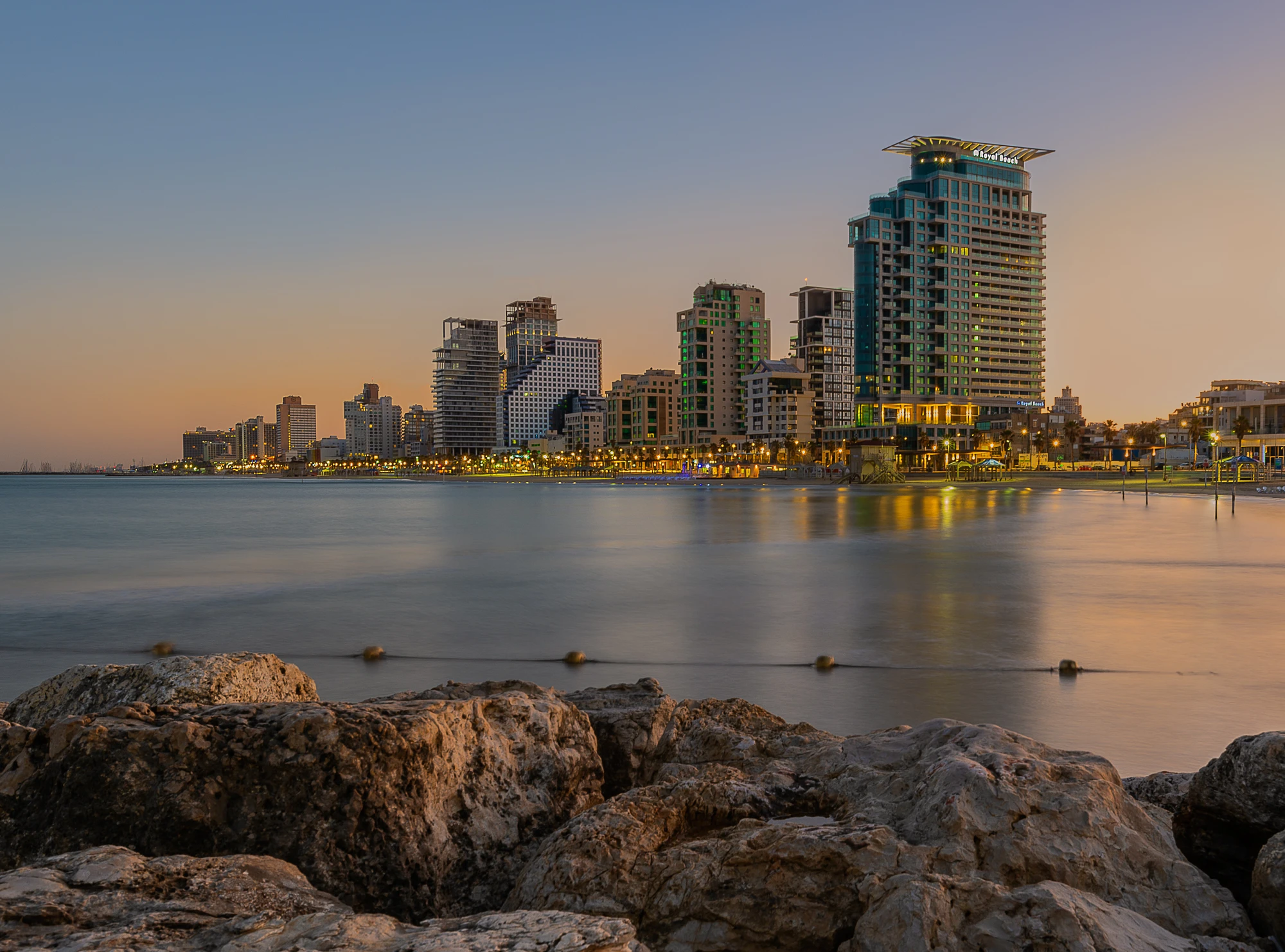 Tel Aviv Skyline at Dusk