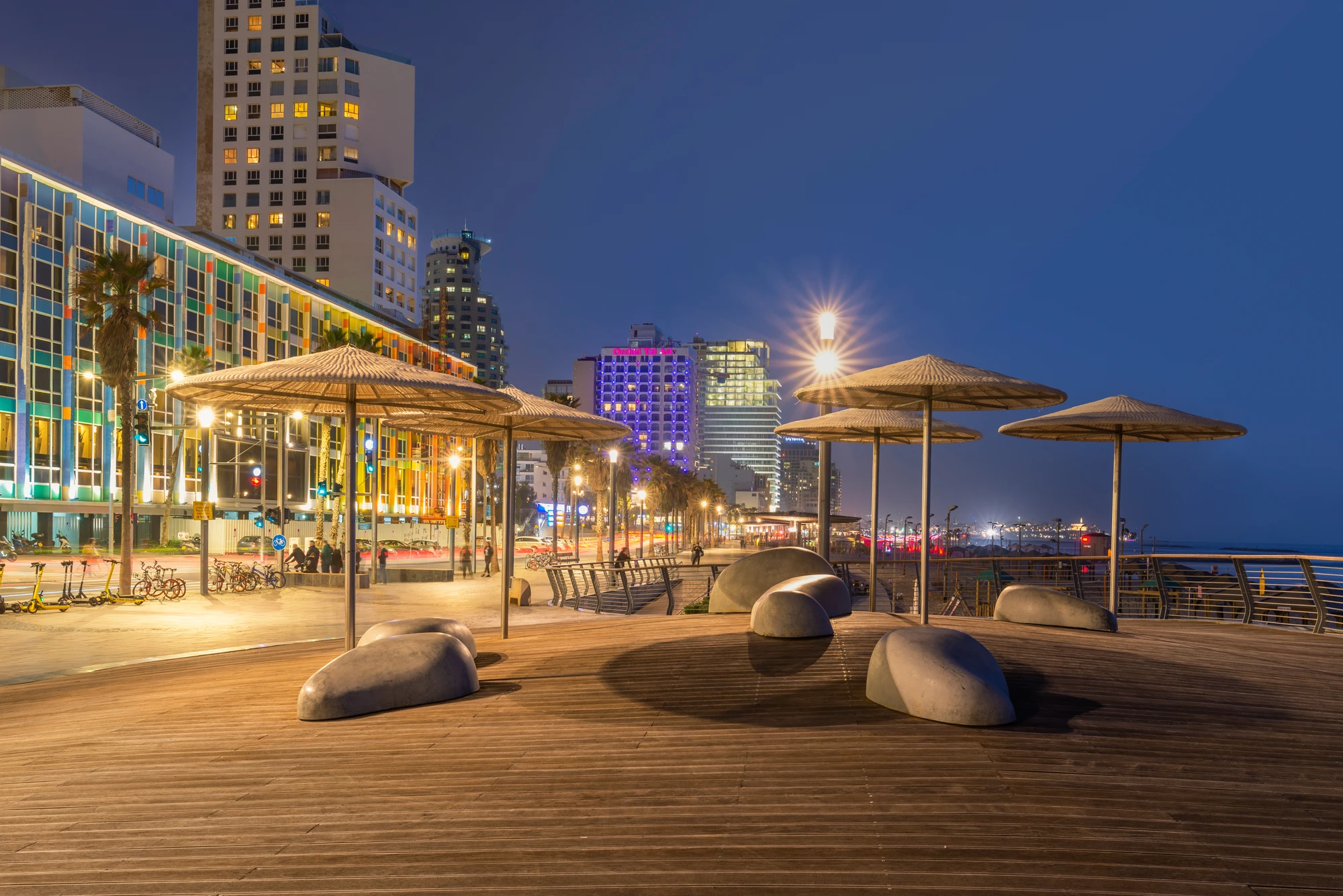 Tel Aviv Promenade by Night