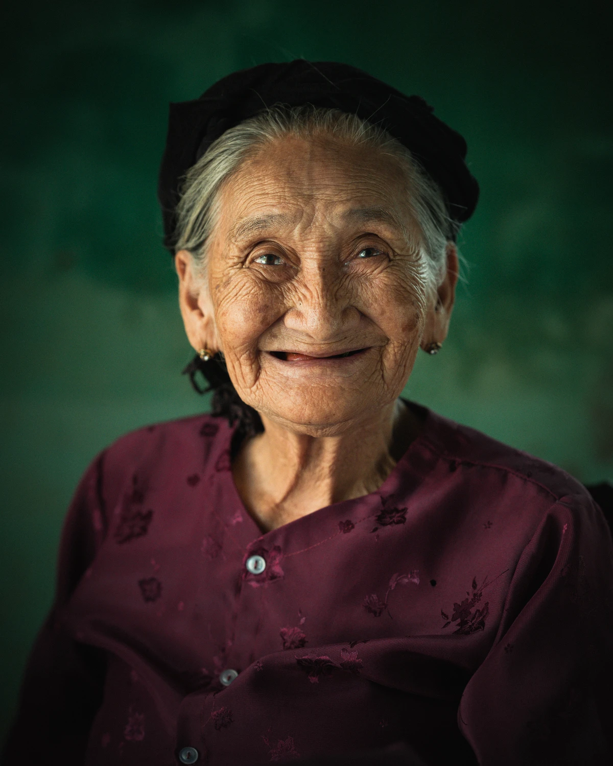 Elderly Vietnamese Woman Portrait