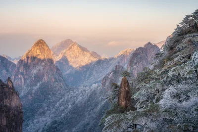 Winter Dawn at Huangshan