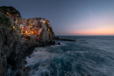 Twilight Over Manarola