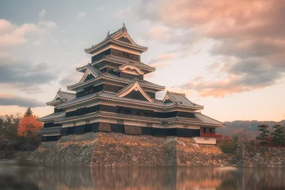 Matsumoto Castle at Sunset