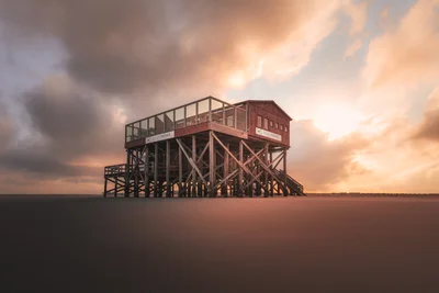 Stilt House at Dawn