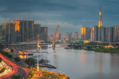 Saigon River at Dusk