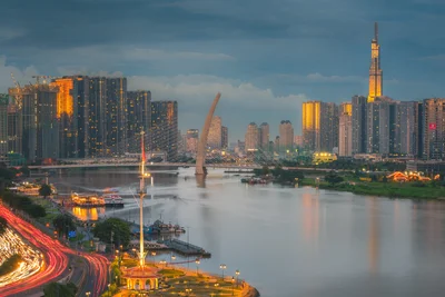 Saigon River Twilight
