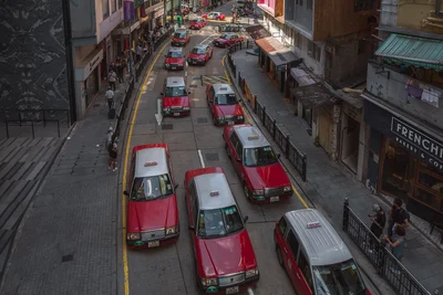 Hollywood Road Taxi Queue