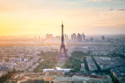 Paris Skyline at Sunset