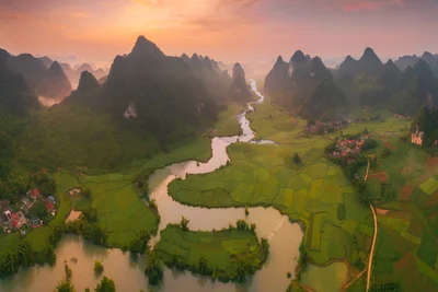 Phong Nam Valley Dawn