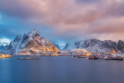 Winter Dawn at Reine