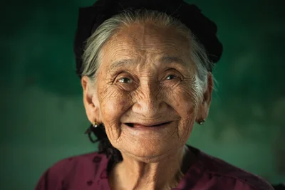 Elderly Vietnamese Woman Portrait