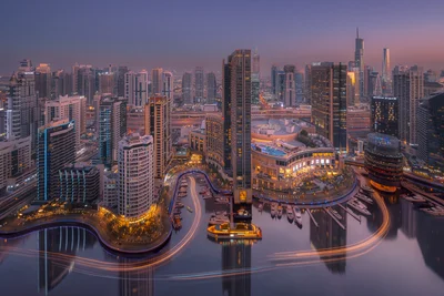 Dubai Marina at Twilight