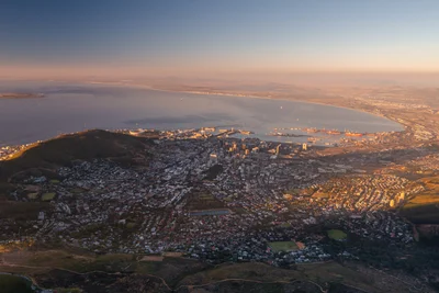 Cape Town City Bowl at Golden Hour