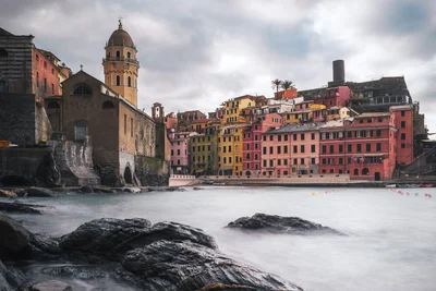 Winter Light in Vernazza Harbor