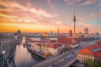 Berlin Mitte at Sunset