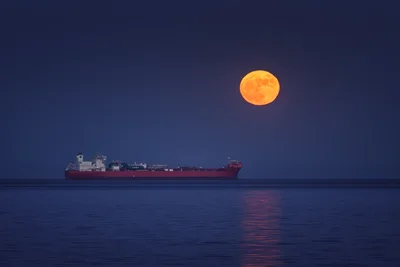 Moonrise over Skagerrak