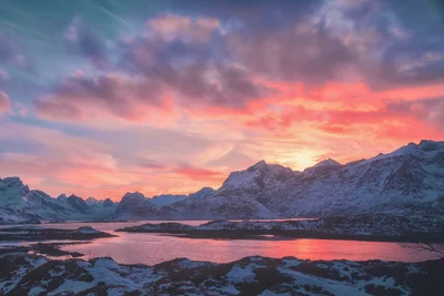 Pastel Winter Sunset