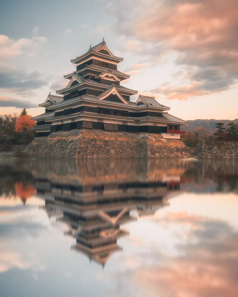 Matsumoto Castle at Sunset