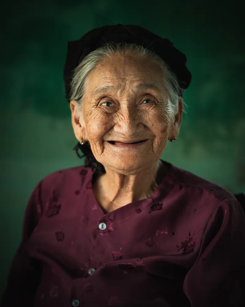 Elderly Vietnamese Woman Portrait