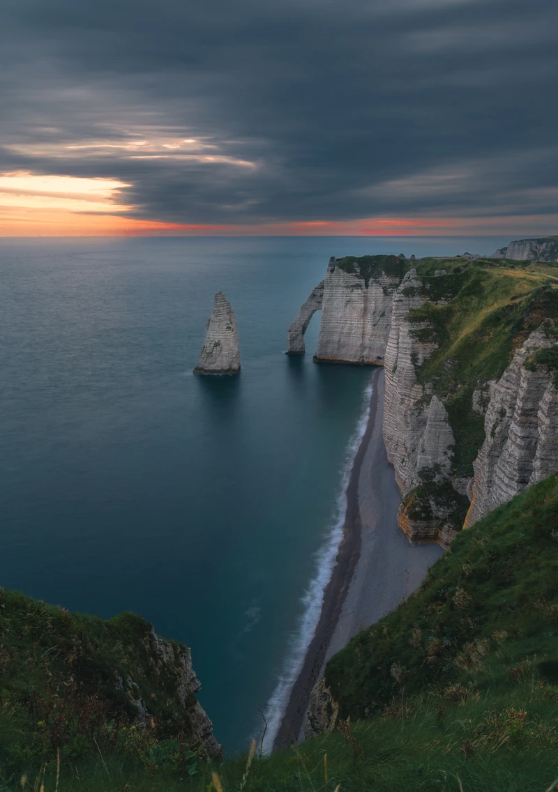 Étretat Cliffs at Sunset