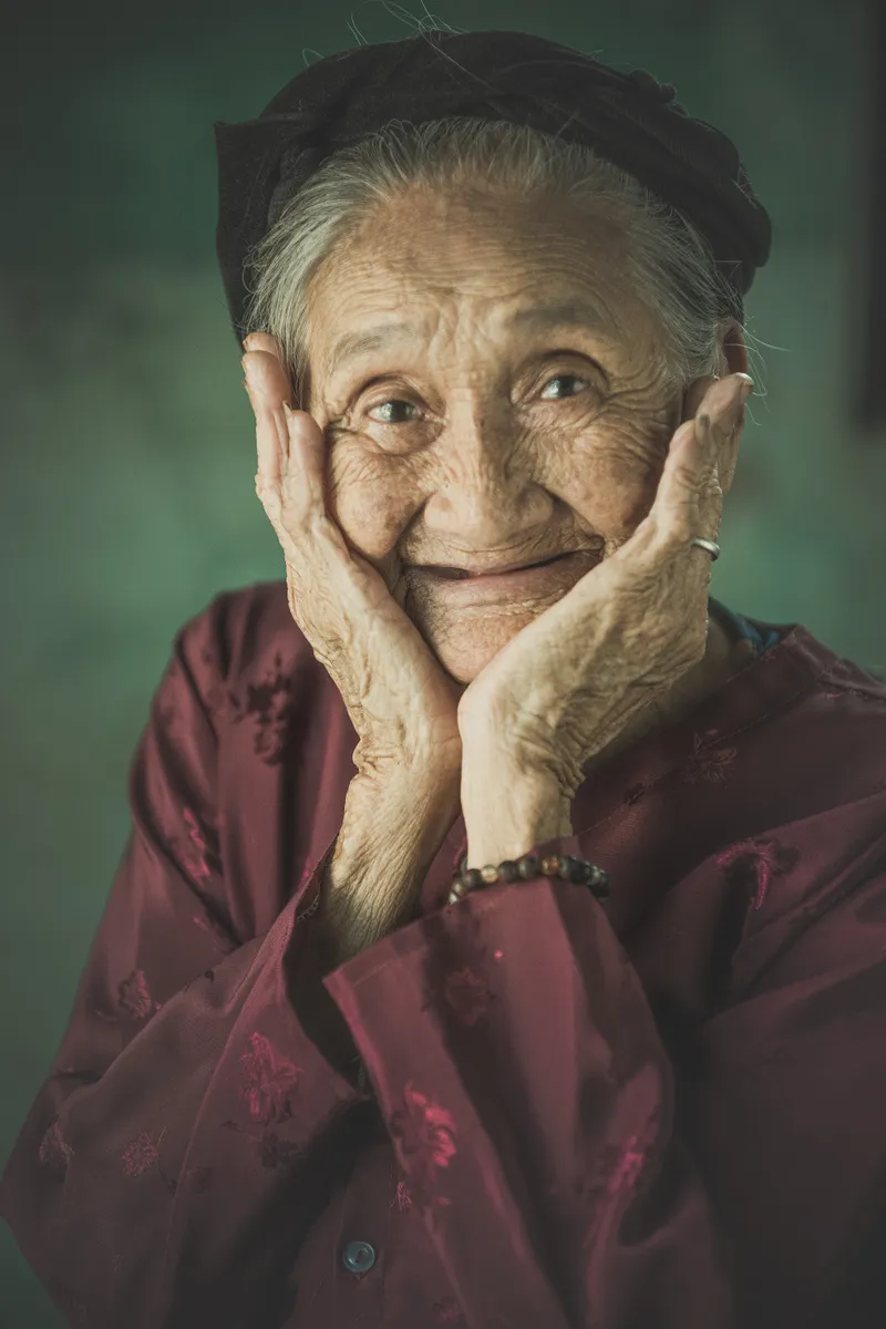 Gentle Smile of a Vietnamese Elder