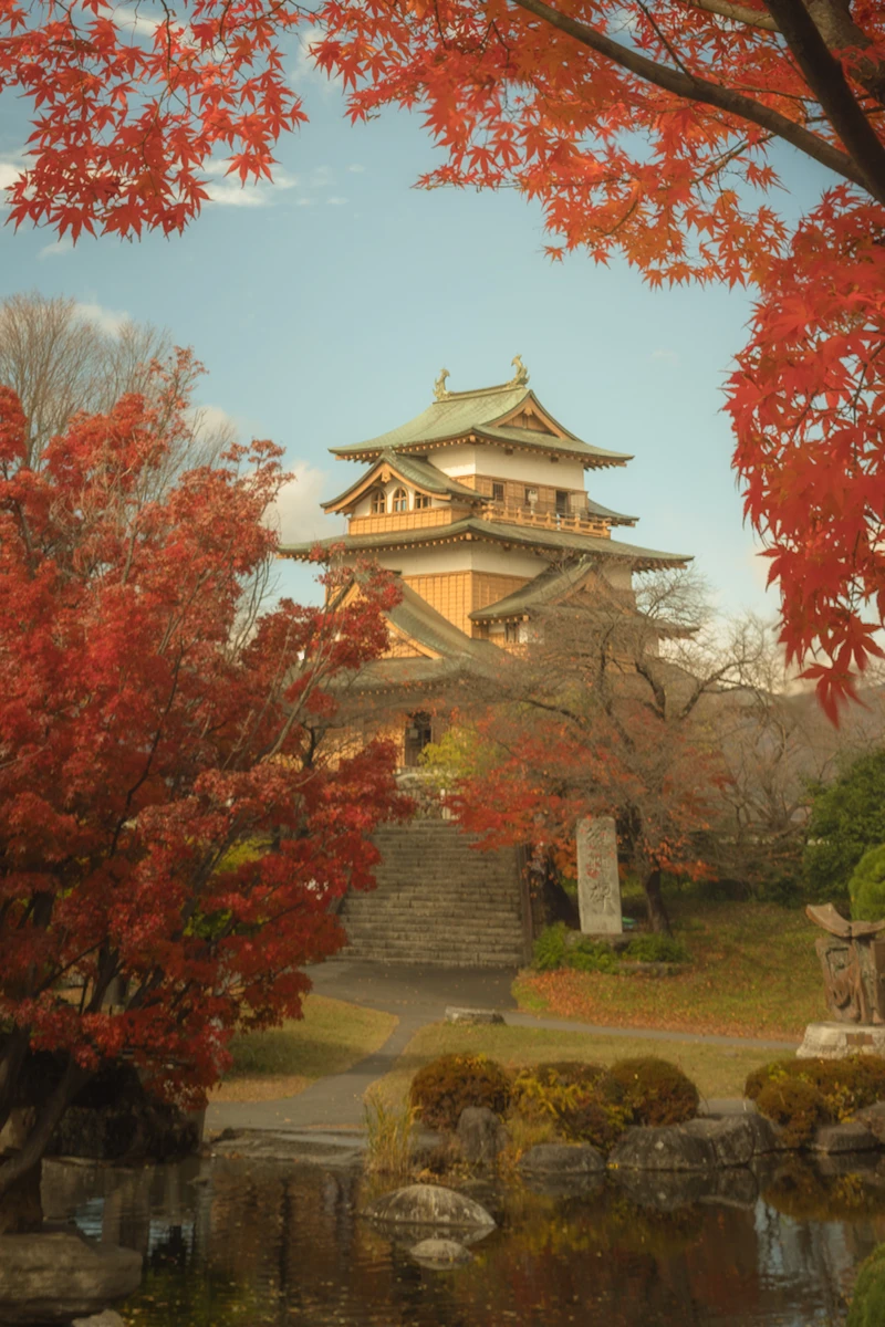Autumn at Takashima Castle