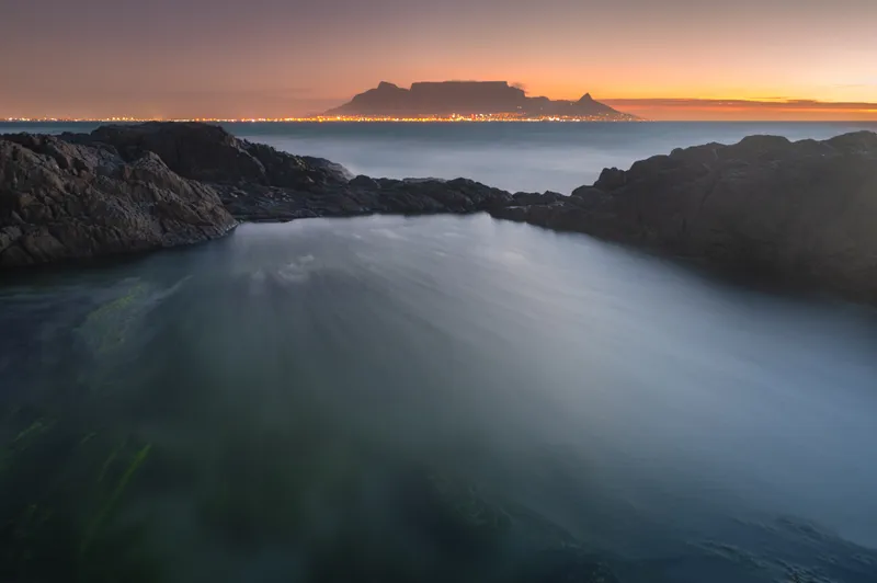 Twilight over Table Bay