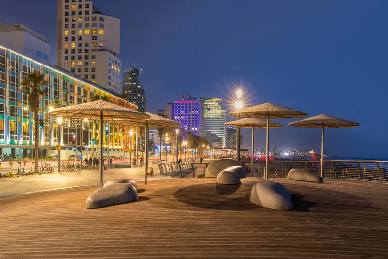 Tel Aviv Promenade by Night