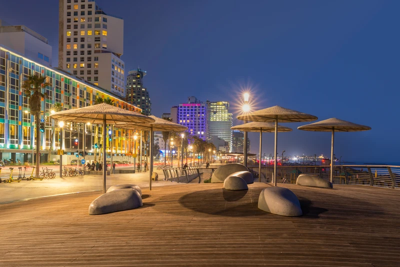 Tel Aviv Promenade by Night