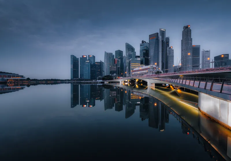 Esplanade Bridge Blue Hour
