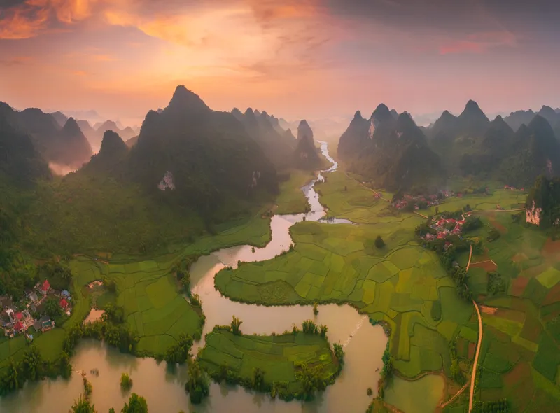 Phong Nam Valley Dawn
