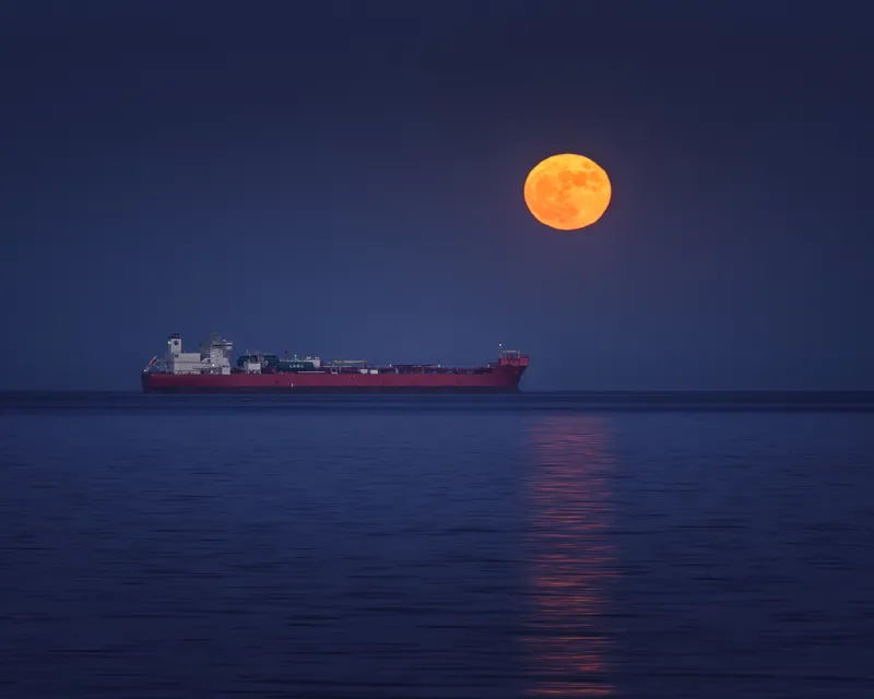 Moonrise over Skagerrak