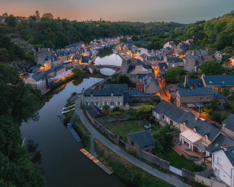Port of Dinan at Twilight