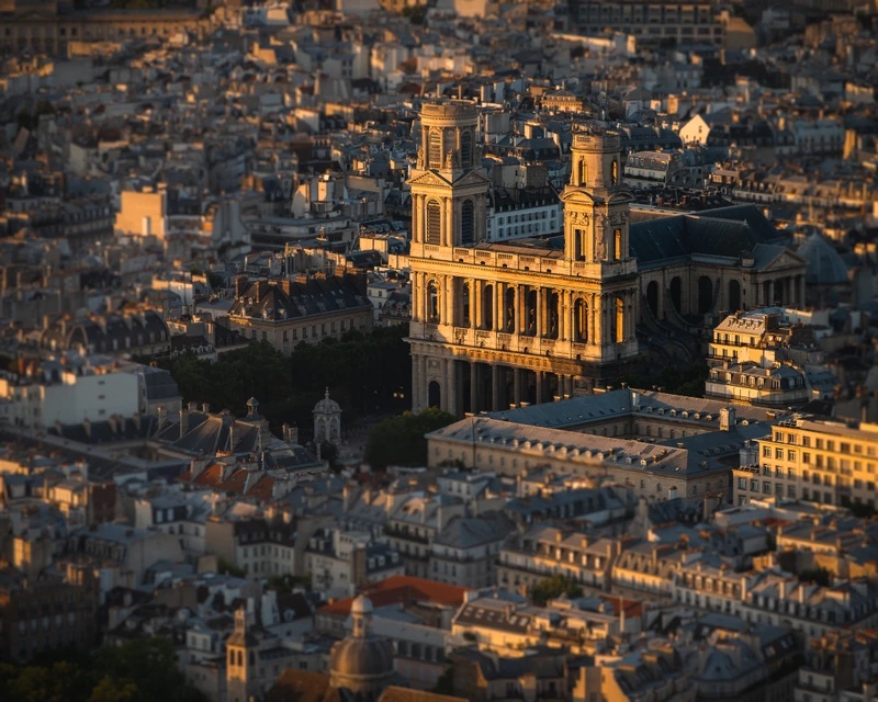 Saint-Sulpice at Sunset