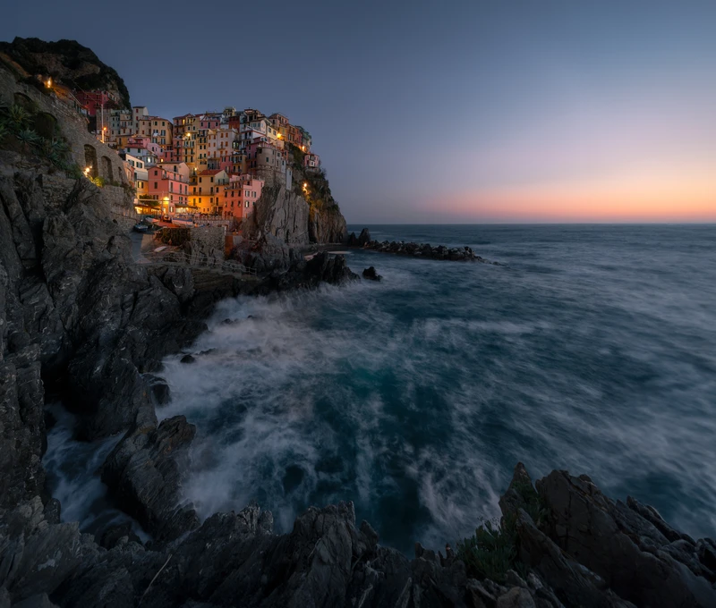 Twilight Over Manarola